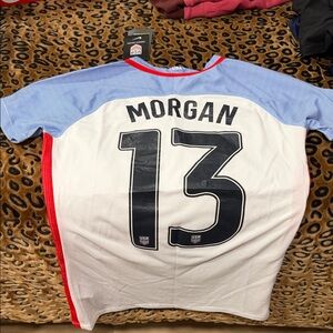 Nike USA Soccer Jersey in White and Blue